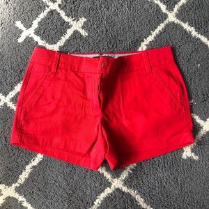 NWT J Crew Red Chino Shorts - Size 4